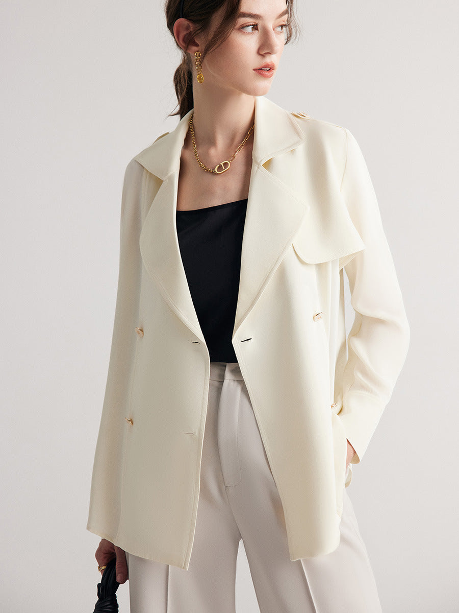 MXX250 Silk coat lapel suit windbreaker