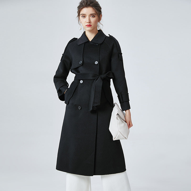 MXX235 Double-breasted Woolen Coats