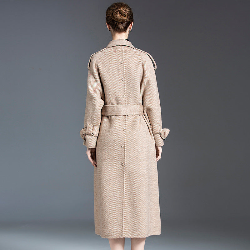 MXX270 Cashmere Women Herringbone wool Coat