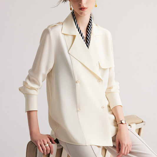 MXX250 Silk coat lapel suit windbreaker