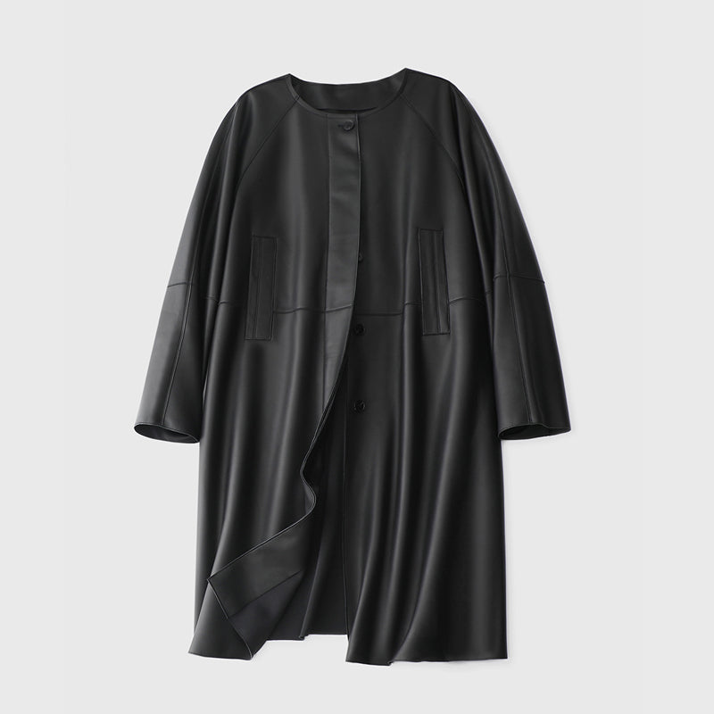 MXX315 Loose sheepskin leather jacket
