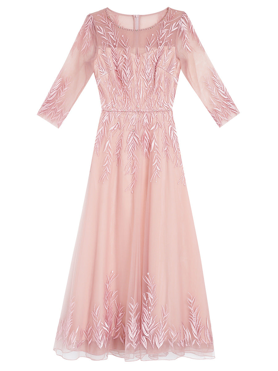 MXX205 Beaded Embroidered Evening Dress