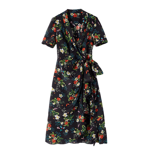 MXX160 Print Silk Dress