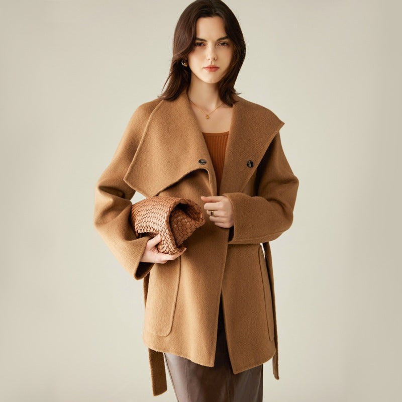 MXX300 Double sided Camel Velvet Coat
