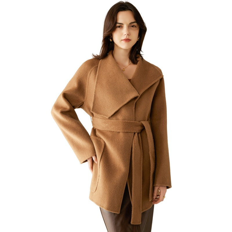 MXX300 Double sided Camel Velvet Coat