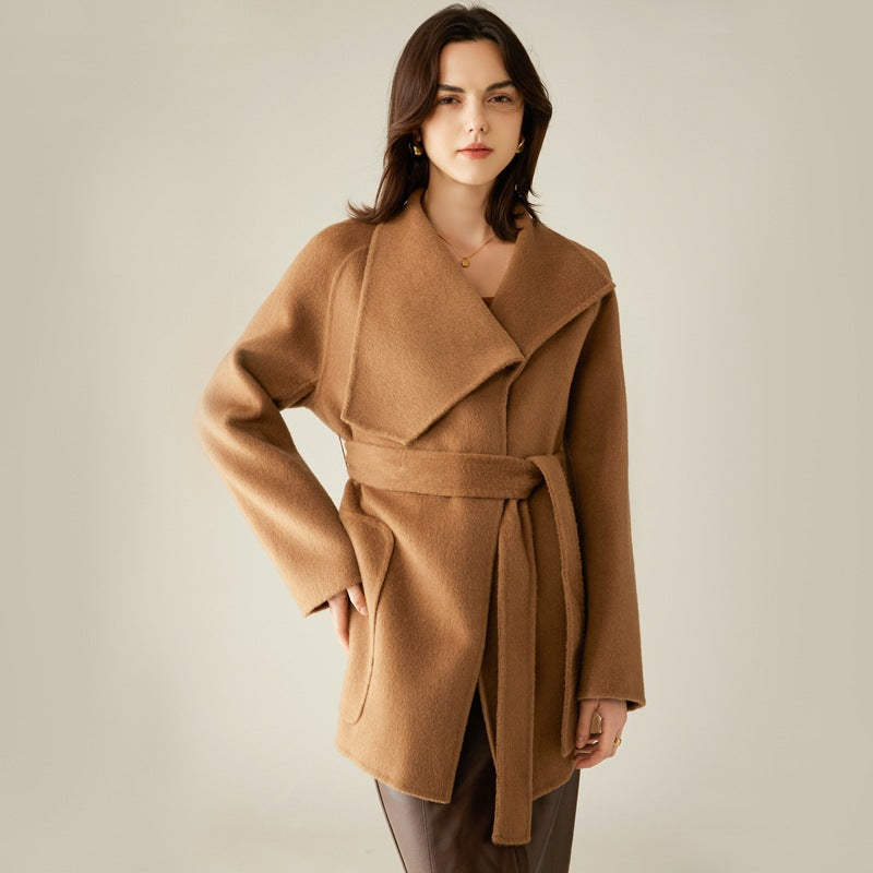MXX300 Double sided Camel Velvet Coat