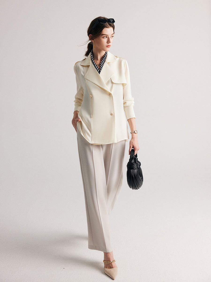 MXX250 Silk coat lapel suit windbreaker