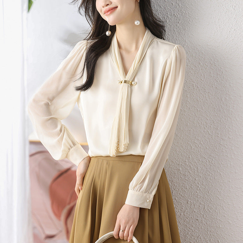 MXX20 Chiffon Long-sleeved Blouse