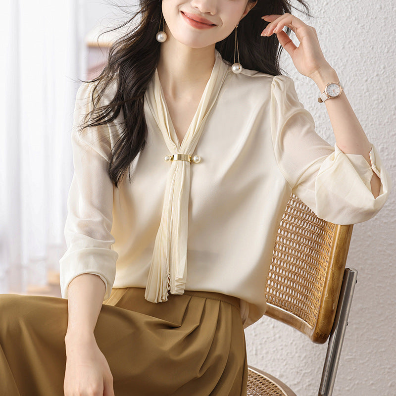 MXX20 Chiffon Long-sleeved Blouse